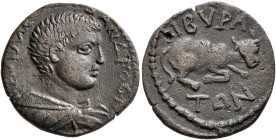 PHRYGIA. Cibyra. Severus Alexander, as Caesar, 222. Assarion (Bronze, 21 mm, 4.89 g, 9 h). Μ ΑΥΡ ΑΛЄΞΑΝΔΡΟϹ Bare-headed, draped and cuirassed bust of ...