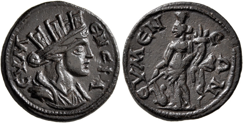 PHRYGIA. Eumeneia. Pseudo-autonomous issue. Assarion (Bronze, 19 mm, 4.00 g, 6 h...