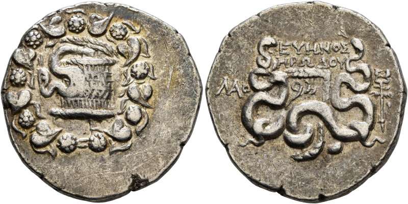 PHRYGIA. Laodicea ad Lycum, circa 133/88-67 BC. Cistophorus (Silver, 25 mm, 12.5...