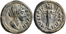 PHRYGIA. Lysias. Pseudo-autonomous issue. Hemiassarion (Bronze, 17 mm, 3.87 g, 6 h), 161-192. ΒΟVΛΗ Laureate, veiled and draped bust of the Boulè to r...