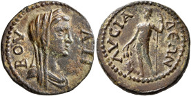 PHRYGIA. Lysias. Pseudo-autonomous issue. Assarion (Bronze, 21 mm, 5.34 g, 6 h), time of Gordian III, 238-244. ΒΟVΛΗ Diademed, veiled and draped bust ...