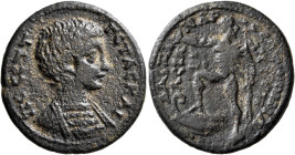 PHRYGIA. Otrus. Geta, as Caesar, 198-209. Diassarion (Bronze, 25 mm, 8.05 g, 6 h). ΠO CЄΠTI ΓЄTAC KAI Bare-headed and cuirassed bust of Geta to right....