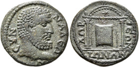 PHRYGIA. Synnada. Pseudo-autonomous issue. Diassarion (Bronze, 25 mm, 7.47 g, 5 h), time of Trajan Decius, 249-251. CYNNAΔЄΩN Bare head of Herakles to...