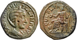 THRACE. Deultum. Tranquillina, Augusta, 241-244. AE (Bronze, 23 mm, 7.18 g, 1 h). SAB TRANQVILLINA AVG Diademed and draped bust of Tranquillina to rig...