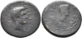 BITHYNIA. Apamea. Agrippa, died 12 BC, with Agrippa Postumus, Caesar, 4-6 AD. Assarion (Bronze, 21 mm, 7.00 g, 6 h). M AGRIPPA [TR POT C I C] Bare hea...