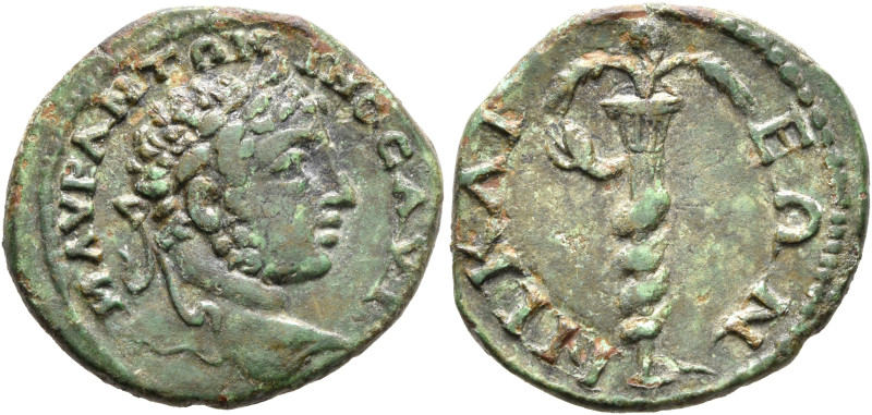 BITHYNIA. Nicaea. Caracalla, 198-217. Assarion (Bronze, 22 mm, 5.00 g, 1 h). Μ Α...