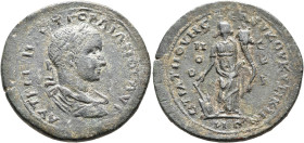 MYSIA. Cyzicus. Gordian III, 238-244. Oktassarion (Bronze, 37 mm, 31.74 g, 6 h), T. Num. Seleukos, strategos. ΑΥΤ ΚAIC Μ ΑΝΤ ΓΟΡΔΙΑΝΟϹ ΑΥΓ Laureate, d...