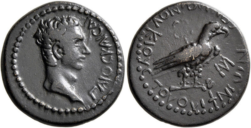 PHRYGIA. Amorium. Gaius (Caligula), 37-41. Assarion (Bronze, 20 mm, 5.13 g, 12 h...