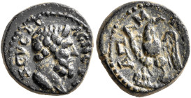 PHRYGIA. Apameia. Pseudo-autonomous issue. Assarion (Bronze, 13 mm, 3.14 g, 12 h), time of Septimius Severus to Macrinus, circa 193-218. ZЄYC KЄΛЄΝЄΥC...