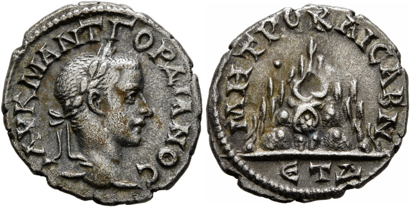 CAPPADOCIA. Caesaraea-Eusebia. Gordian III, 238-244. Drachm (Billon, 18 mm, 2.70...