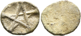 ASIA MINOR. Uncertain. 2nd-3rd centuries. Tessera (Lead, 15 mm, 2.42 g). Pentagram. Rev. Blank. Rostovtsev, Римские свинцовые тессеры (1903), 55 (no p...