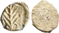 ASIA MINOR. Uncertain. 2nd-3rd centuries. Tessera (Lead, 16 mm, 2.61 g). Palm branch. Rev. Blank. Apparently unpublished. Very fine.


From a Europ...