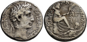 SYRIA, Seleucis and Pieria. Antioch. Augustus, 27 BC-AD 14. Tetradrachm (Silver, 25 mm, 14.18 g, 12 h), CY 29 and COS XIII = 2 BC. ΚΑΙΣΑΡΟΣ ΣΕΒΑΣΤΟΥ L...