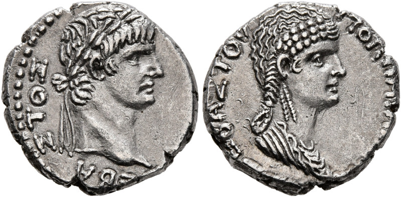 SYRIA, Seleucis and Pieria. Antioch. Nero, with Poppaea, 54-68. Drachm (Silver, ...