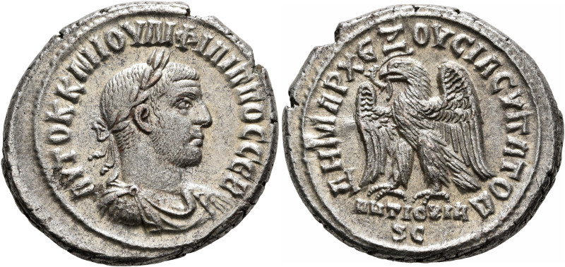 SYRIA, Seleucis and Pieria. Antioch. Philip I, 244-249. Tetradrachm (Billon, 28 ...