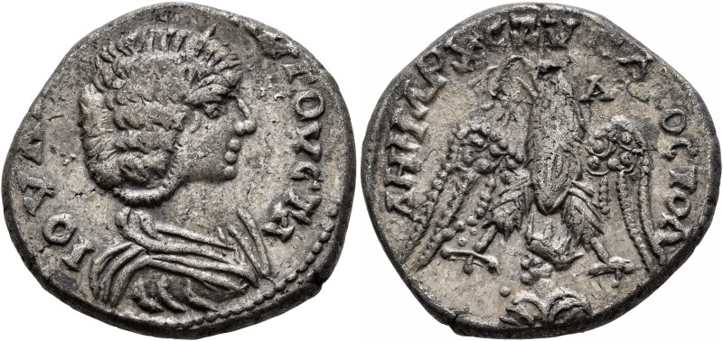 SYRIA, Seleucis and Pieria. Emesa. Julia Domna, Augusta, 193-217. Tetradrachm (B...