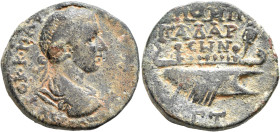 SYRIA, Decapolis. Gadara. Gordian III, 238-244. Hexassarion (Bronze, 25 mm, 15.06 g, 12 h), CY 303 = 239/40. ΑΥΤΟΚ•Κ•ΜΑΡ [ΑΝΤⲰ ΓΟΡΔΙΑΝΟϹ] Laureate, dr...