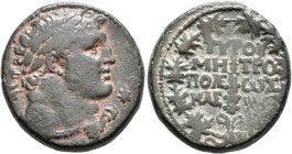 PHOENICIA. Tyre. Pseudo-autonomous issue. Diassarion (Bronze, 23 mm, 11.35 g, 12 h), CY 238 = 112/113 AD. Laureate head of Melqart-Herakles to right, ...