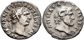 CYRENAICA. Cyrene. Trajan, 98-117. Drachm (Silver, 20 mm, 3.65 g, 6 h), 100. ΑΥΤ ΚΑΙΣ ΝΕΡ ΤΡΑΙΑΝ ΣΕΒ ΓΕΡΜ Laureate head of Trajan to right. Rev. ΔΗΜΑΡ...