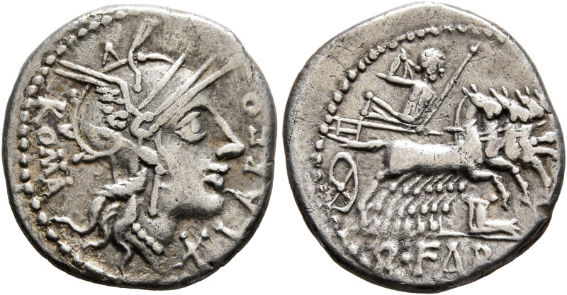 Q. Fabius Labeo, 124 BC. Denarius (Silver, 18 mm, 3.64 g, 6 h), Rome. LABEO - RO...