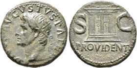 Divus Augustus, died AD 14. As (Copper, 26 mm, 11.00 g, 6 h), Rome, struck under Tiberius, circa 22/3-30. DIVVS AVGVSTVS PATER Radiate head of Divus A...