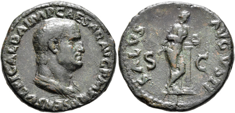 Galba, 68-69. As (Copper, 27 mm, 10.68 g, 6 h), Rome, December 68-15 January 69 ...