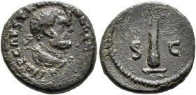 Trajan, 98-117. Quadrans (Copper, 15 mm, 2.23 g, 6 h), Rome, circa 98-102. IMP CAES TRAIAN AVG GERM Laureate bust of Hercules to right, wearing lion s...
