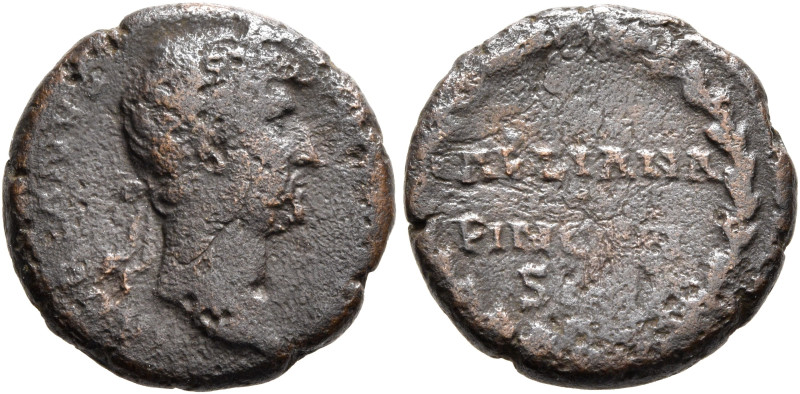 Hadrian, 117-138. Semis (Copper, 16 mm, 3.55 g, 6 h), special issue for the impe...
