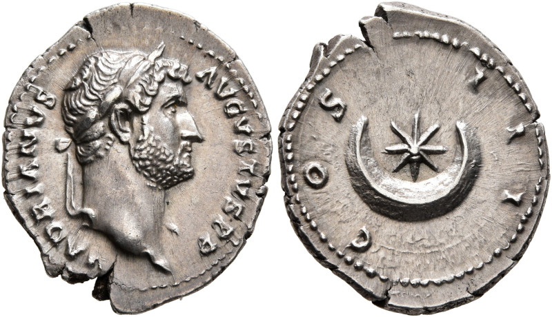 Hadrian, 117-138. Denarius (Silver, 20 mm, 3.35 g, 6 h), Rome, circa 128-129. HA...