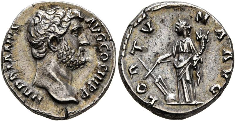 Hadrian, 117-138. Denarius (Silver, 17 mm, 3.61 g, 7 h), Rome, 133-circa 135. HA...