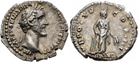 Antoninus Pius, 138-161. Denarius (Silver, 19 mm, 3.16 g, 6 h), Rome, 151-152. IMP CAES T AEL HADR ANTONINVS AVG PIVS P P Laureate head of Antoninus P...
