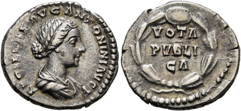 Lucilla, Augusta, 164-182. Denarius (Silver, 18 mm, 3.63 g, 12 h), Rome, 161-162...