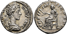 Commodus, 177-192. Denarius (Silver, 17 mm, 3.49 g, 11 h), Rome, 177-178. L AVREL COMMODVS AVG Laureate, draped and cuirassed bust of Commodus to righ...