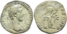 Commodus, 177-192. Dupondius (Orichalcum, 24 mm, 14.15 g, 6 h), Rome, 183. M COMMODVS ANTONINVS AVG PIVS Radiate head of Commodus to right. Rev. TR P ...