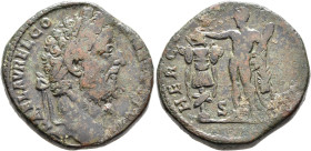 Commodus, 177-192. Sestertius (Orichalcum, 29 mm, 25.53 g, 6 h), Rome, 192. L AEL AVREL COMM [AVG P FEL] Laureate head of Commodus to right. Rev. HERC...