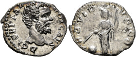 Clodius Albinus, as Caesar, 193-195. Denarius (Silver, 18 mm, 2.39 g, 6 h), Rome, 193. D CL SEPT ALBIN CAES Bare head of Clodius Albinus to right. Rev...