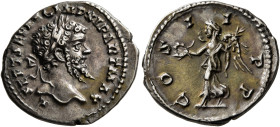 Septimius Severus, 193-211. Denarius (Silver, 21 mm, 2.93 g, 1 h), Laodicea ad Mare, 198-202. L SEPT SEV AVG IMP XI PART MAX Laureate head of Septimiu...