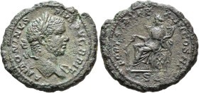 Caracalla, 198-217. As (Copper, 28 mm, 12.37 g, 12 h), Rome, 211. ANTONINVS PIVS AVG BRIT Laureate head of Caracalla to right, with slight drapery on ...