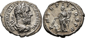 Macrinus, 217-218. Denarius (Silver, 20 mm, 3.10 g, 12 h), Rome, March-June 218. IMP C M OPEL SEV MACRINVS AVG Laureate and draped bust of Macrinus to...