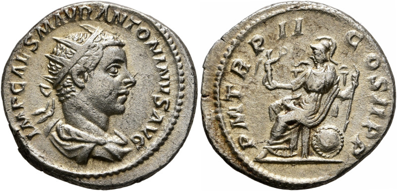 Elagabalus, 218-222. Antoninianus (Silver, 21 mm, 4.90 g, 7 h), Rome, 219. IMP C...