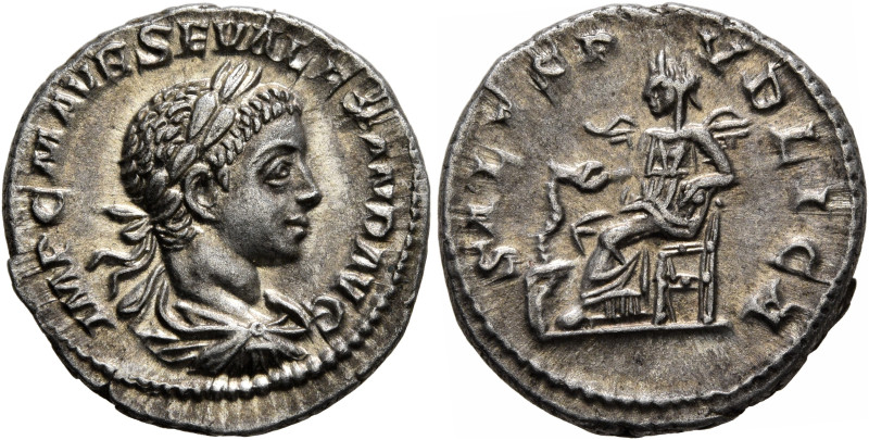 Severus Alexander, 222-235. Denarius (Silver, 19 mm, 3.50 g, 12 h), Rome, 222. I...