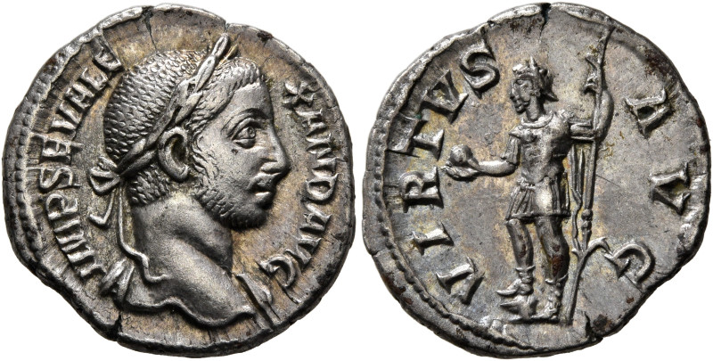 Severus Alexander, 222-235. Denarius (Silver, 19 mm, 3.28 g, 12 h), Rome, 230. I...