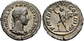 Severus Alexander, 222-235. Denarius (Silver, 20 mm, 3.07 g, 1 h), Rome, 233. IMP ALEXANDER PIVS AVG Laureate and draped bust of Severus Alexander to ...