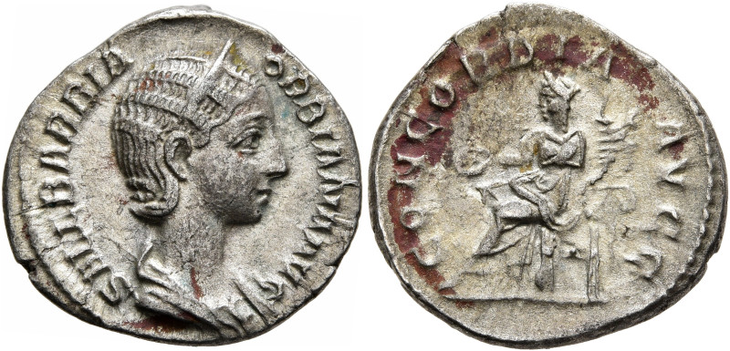 Orbiana, Augusta, 225-227. Denarius (Silver, 18 mm, 2.33 g, 12 h), Rome, 225. SA...
