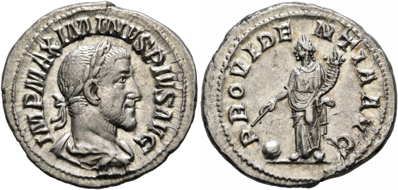 Maximinus I, 235-238. Denarius (Silver, 20 mm, 3.26 g, 6 h), Rome, 235-236. IMP ...