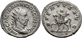 Trajan Decius, 249-251. Antoninianus (Silver, 22 mm, 3.23 g, 6 h), Rome, 249-250. IMP C M Q TRAIANVS DECIVS AVG Radiate and cuirassed bust of Trajan D...