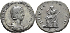 Herennia Etruscilla, Augusta, 249-251. Double Sestertius (Orichalcum, 35 mm, 34.25 g, 7 h), Rome, 250. HERENNIA ETRVSCILLA AVG Diademed and draped bus...
