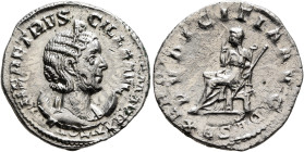Herennia Etruscilla, Augusta, 249-251. Antoninianus (Silver, 21 mm, 2.75 g, 1 h), Rome, 250-251. HER ETRVSCILLA AVG Diademed and draped bust of Herenn...