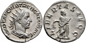 Trebonianus Gallus, 251-253. Antoninianus (Silver, 20 mm, 3.52 g, 12 h), Rome, 253. IMP CAE C VIB TREB GALLVS AVG Radiate, draped and cuirassed bust o...