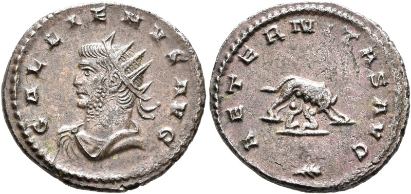 Gallienus, 253-268. Antoninianus (Silvered bronze, 21 mm, 3.44 g, 6 h), Antiochi...